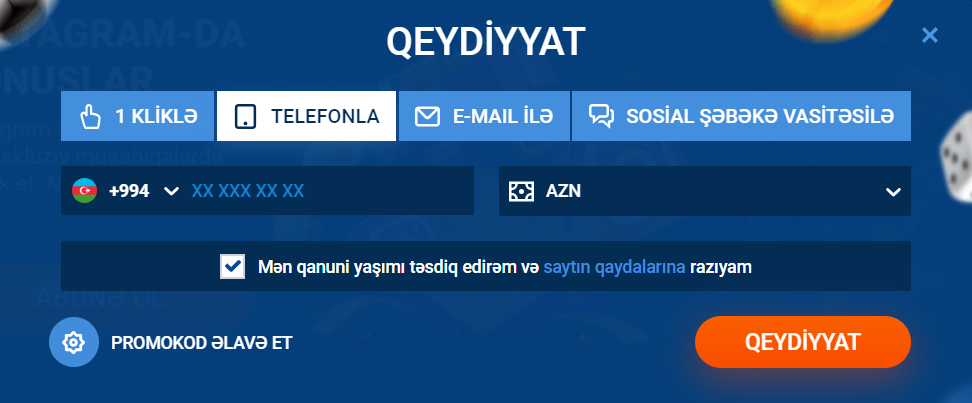 Mostbet-az90 Casino qeydiyyat telefonla